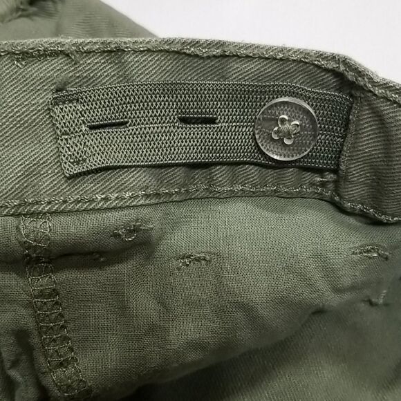 Place Shorts Distressed Raw Hem Girls Size 6X/7 Kids 100% Cotton Olive Green - Picture 5 of 7